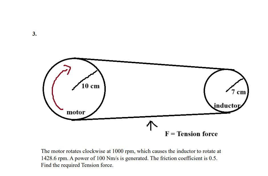 The motor rotates clockwise at 1 0 0 0 rpm ,