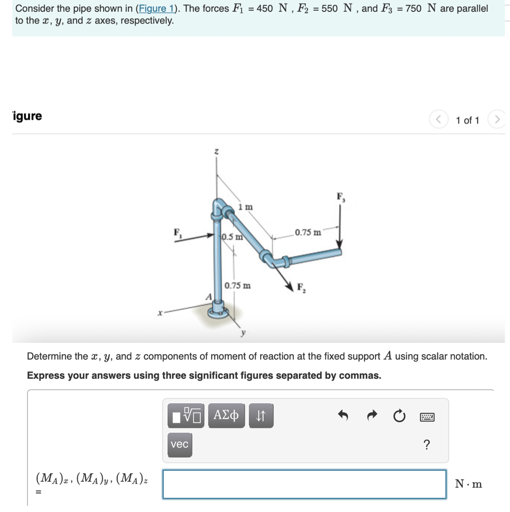 Determine the \ ( x , y \ ) , and \ ( z \ )