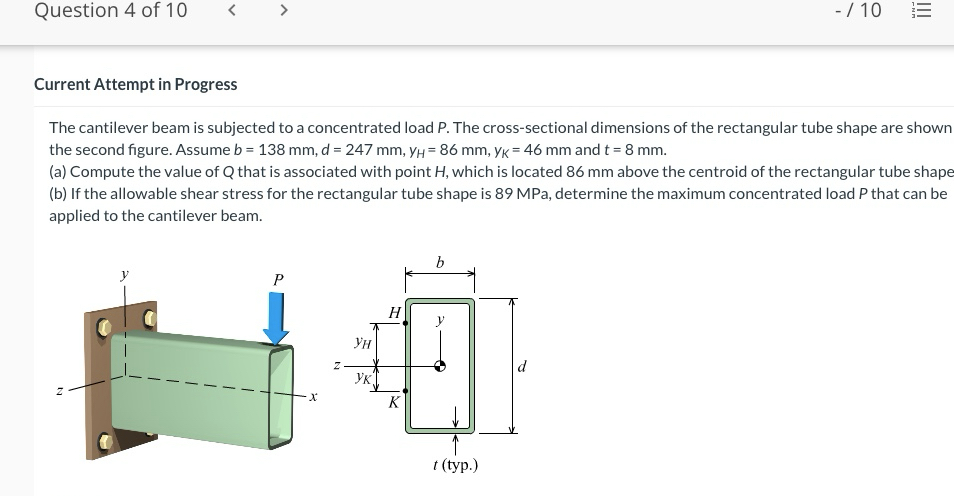 What is tH and tmax?Question 4 of 1 0 Current