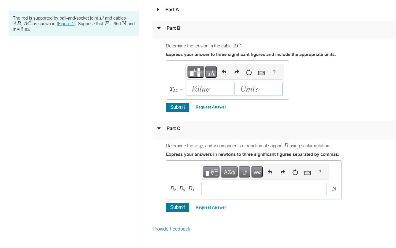 The rod is supported by ball - and - socket joint