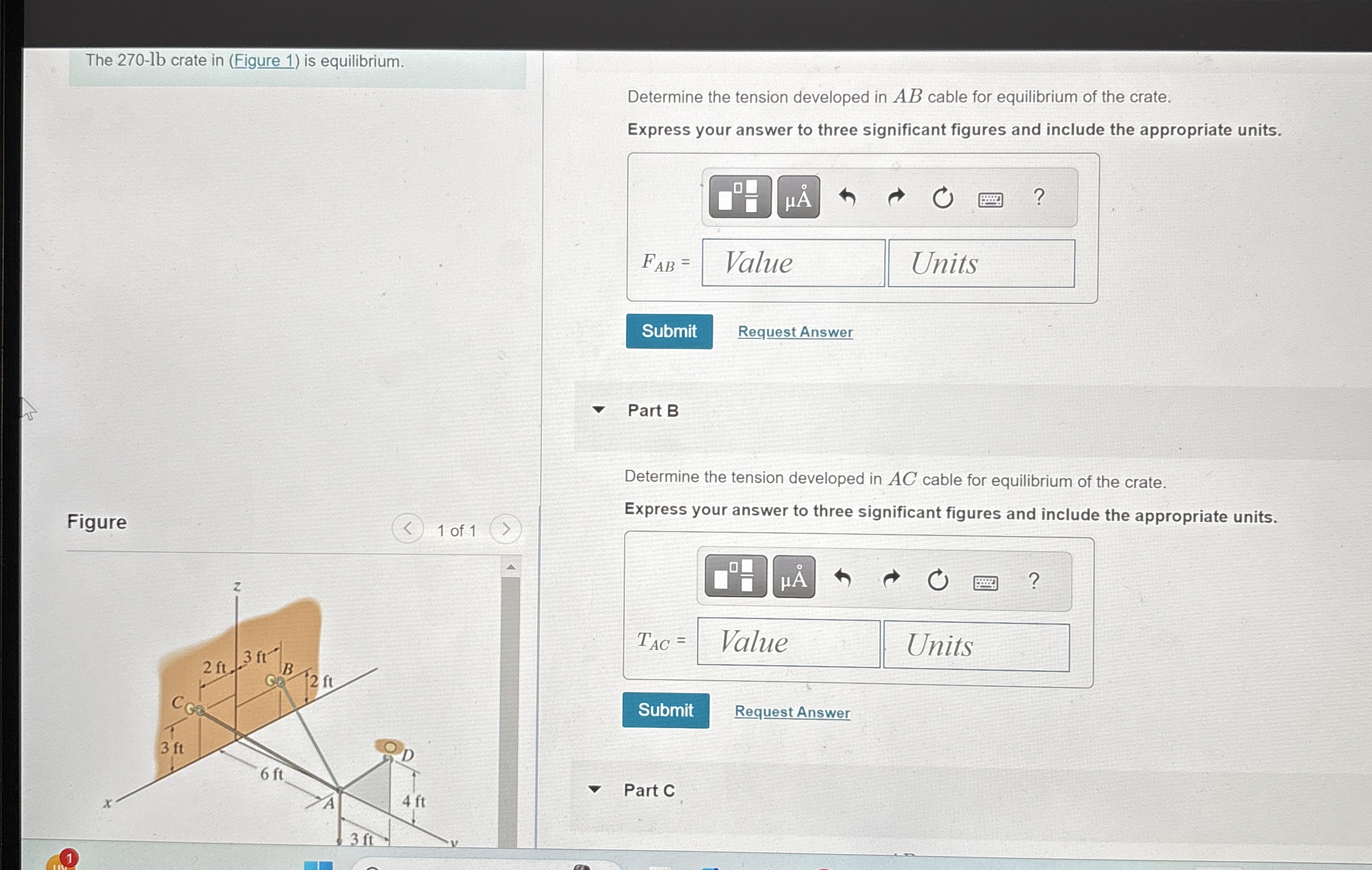 The 2 7 0 - l b crate in ( Figure 1 ) is