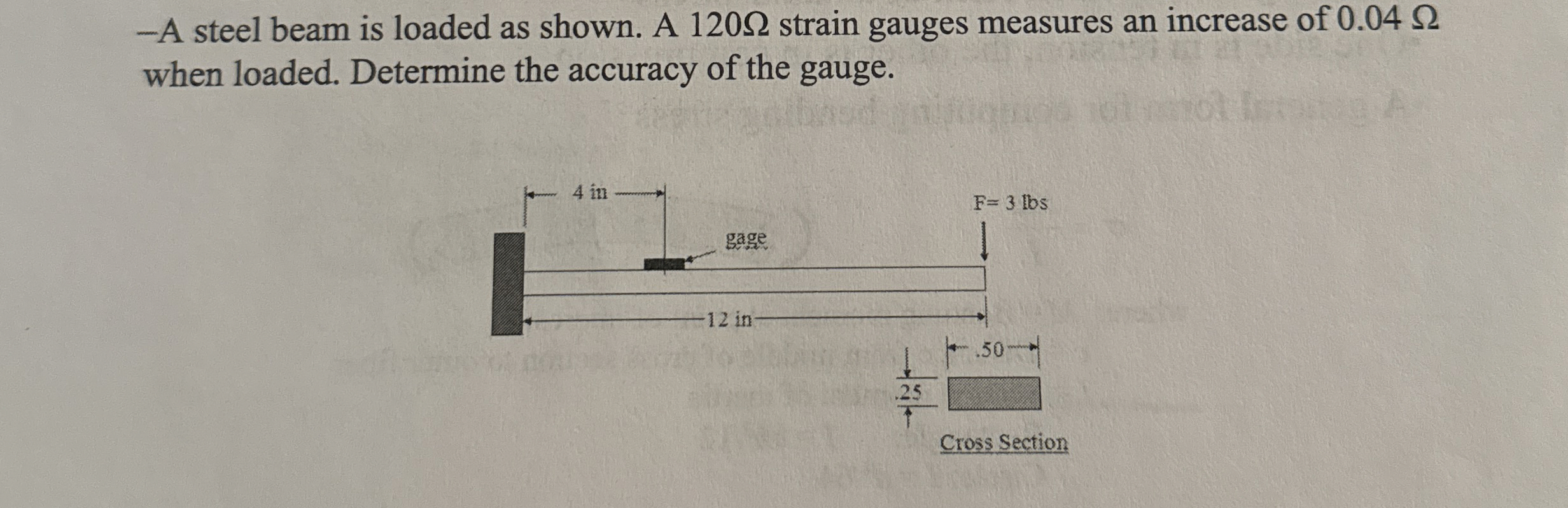 - A steel beam is loaded as shown. A 1 2 0 strain