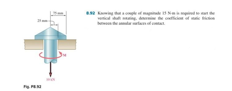 8 . 9 2 Knowing that a couple of magnitude 1 5 N