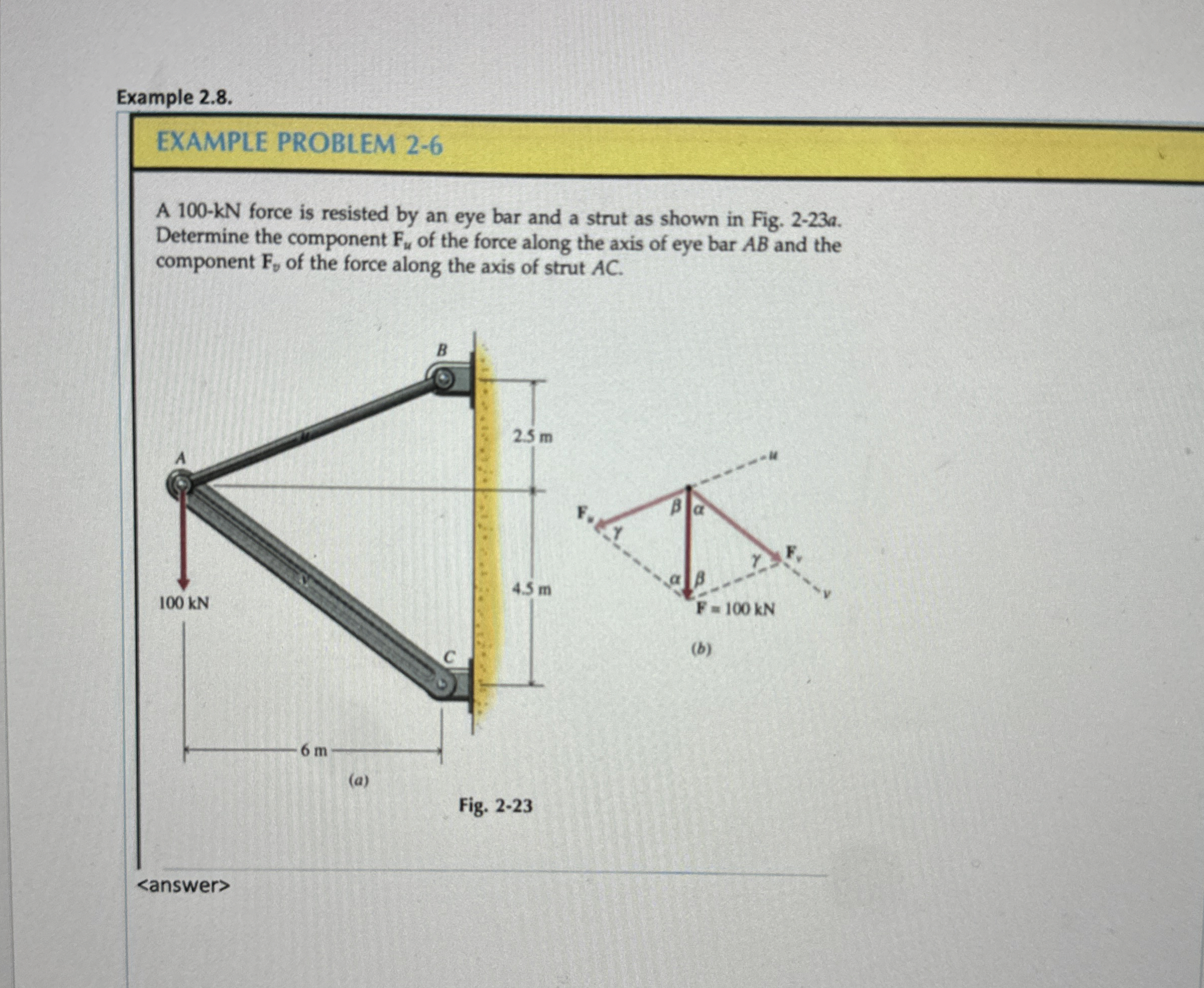 Example 2 . 8 . EXAMPLE PROBLEM 2 - 6 A 1 0 0 - k