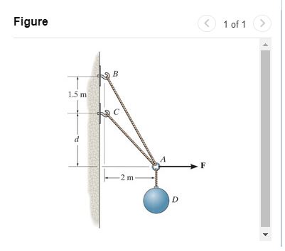 Take F = 2 8 0 N and d = 1 . 0 m Part A: