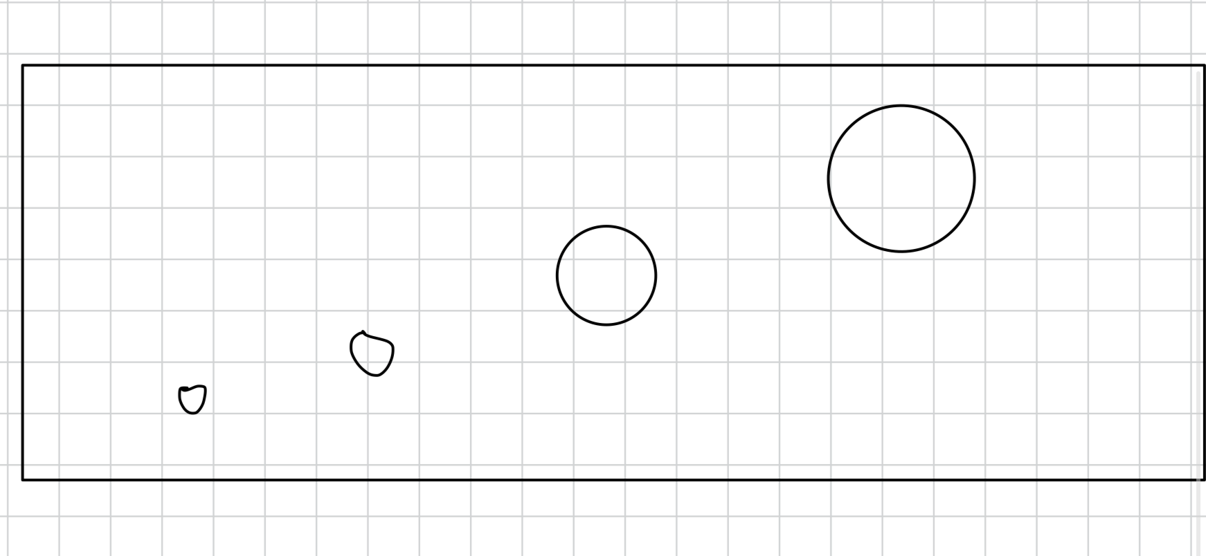 in creo, i want to create a plate with holes