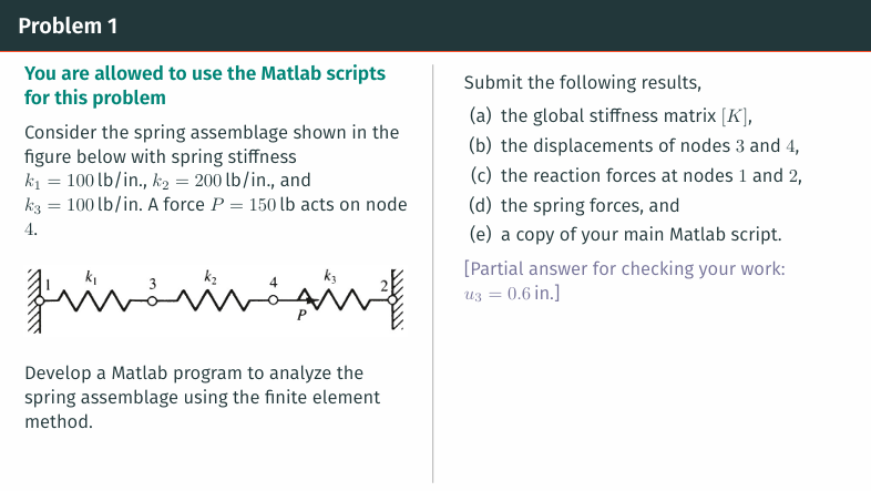 You are allowed to use the Matlab scripts for
