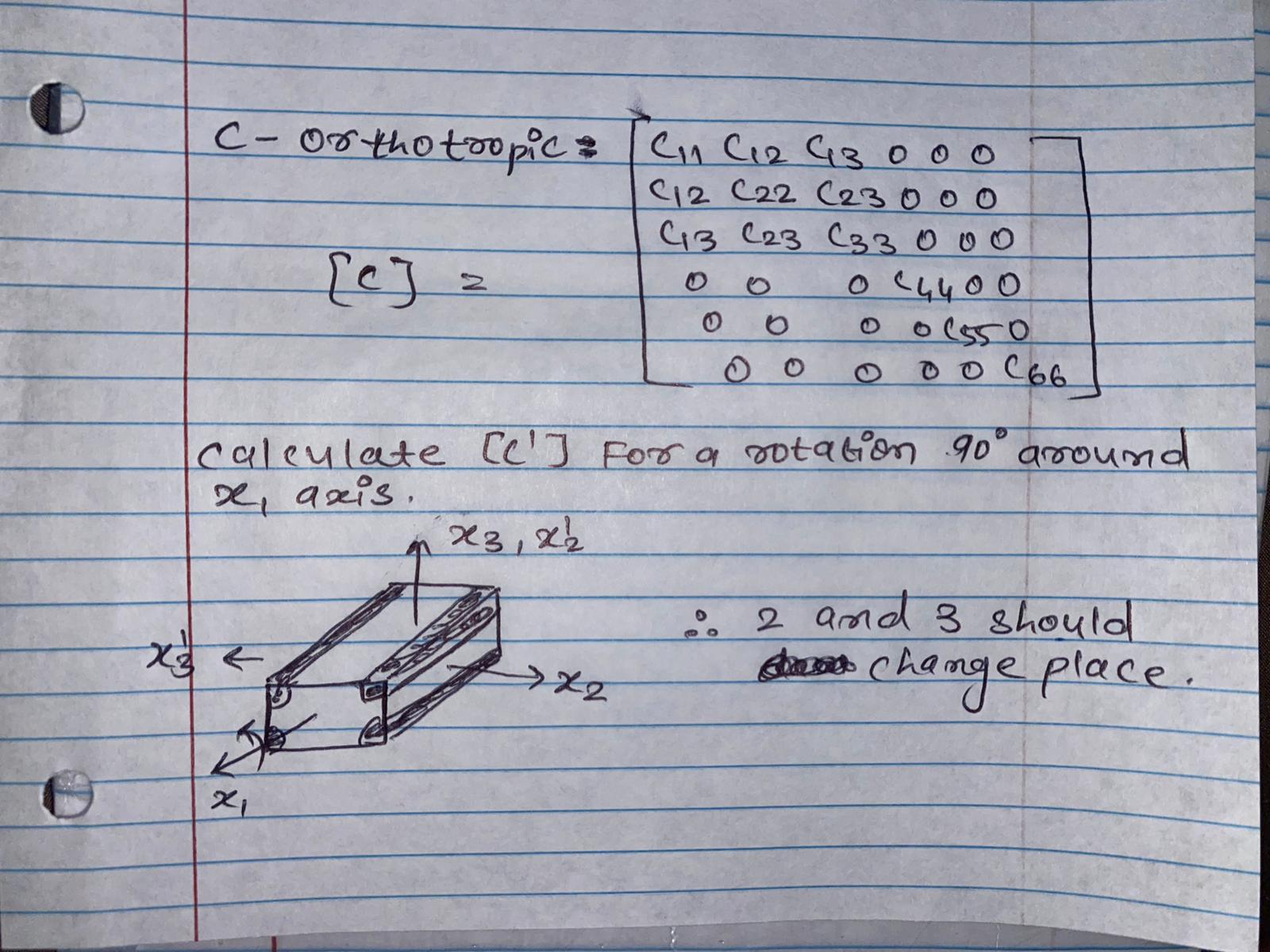 C - o r thotropic [ c 1 1 c 1 2 c 1 3 0 0 0 c 1 2