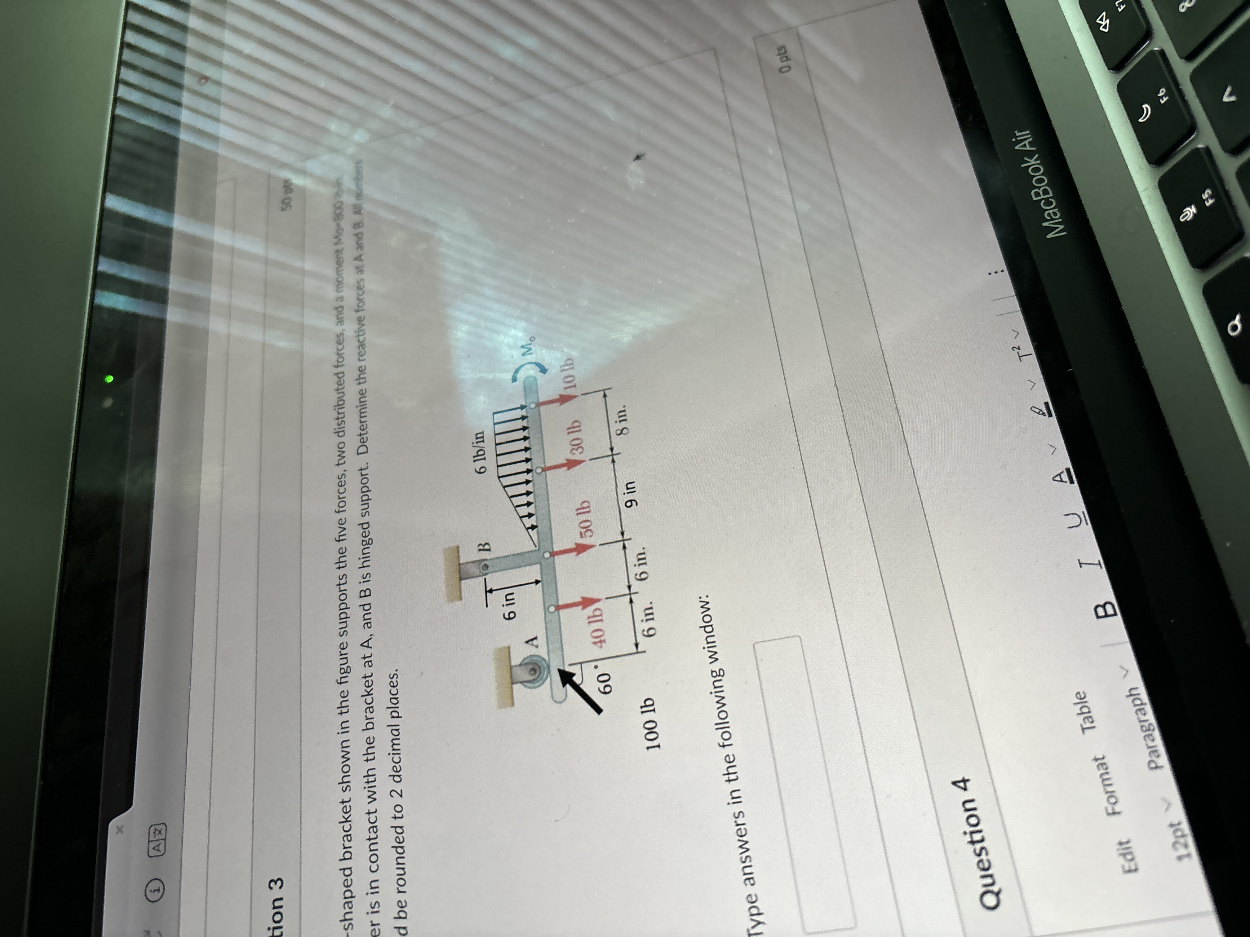 ion 3 - shaped bracket shown in the figure