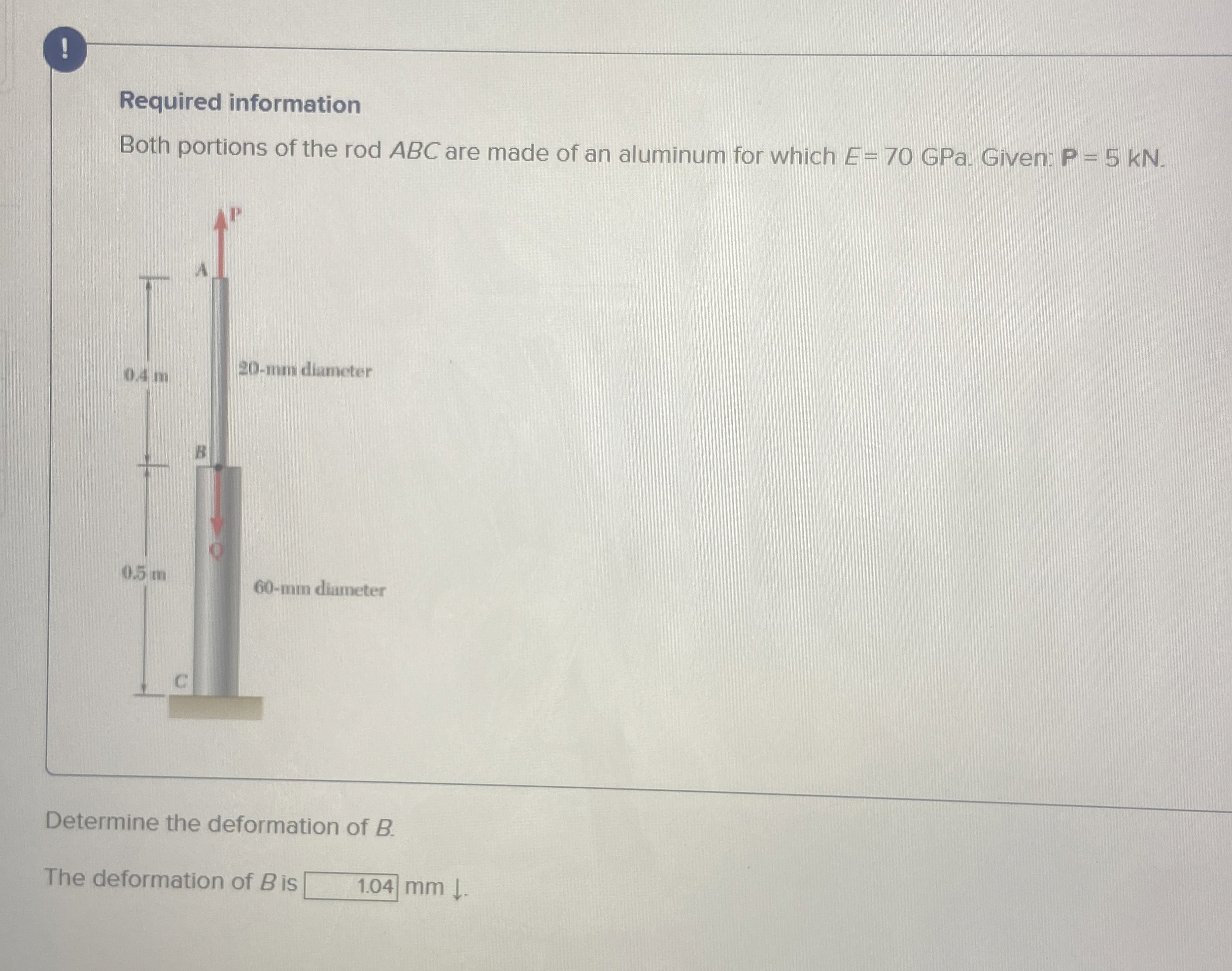 Required information Both portions of the rodABC