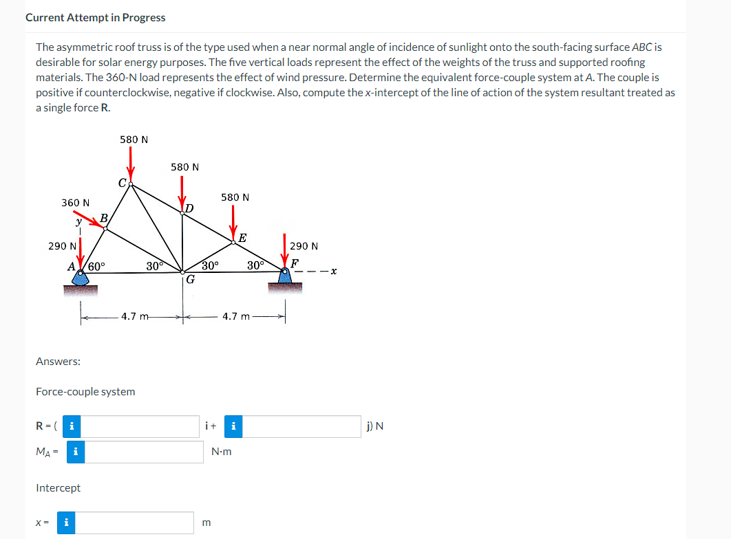 Current Attempt in Progress The asymmetric roof