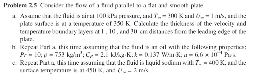 Problem 2 . 5 Consider the flow of a fluid