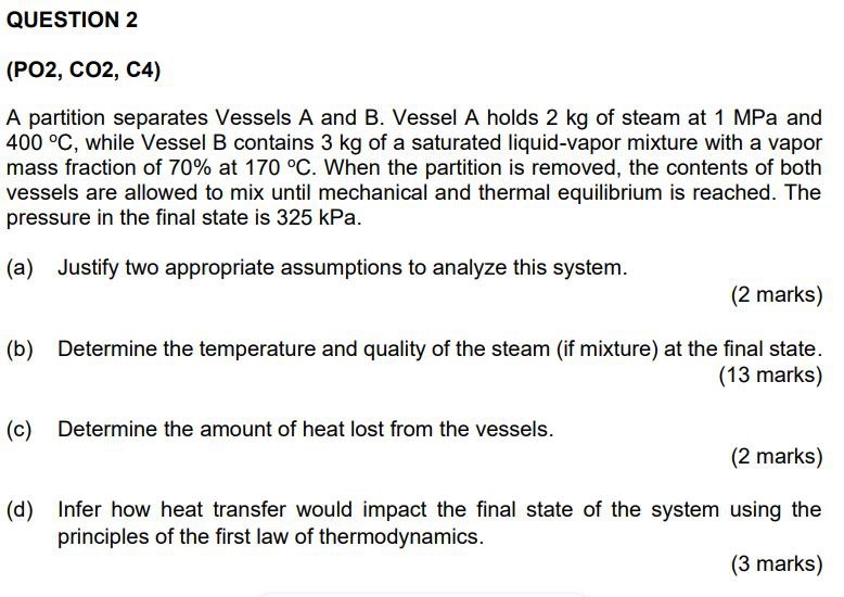 QUESTION 2 ( PO 2 , CO 2 , C 4 ) A partition