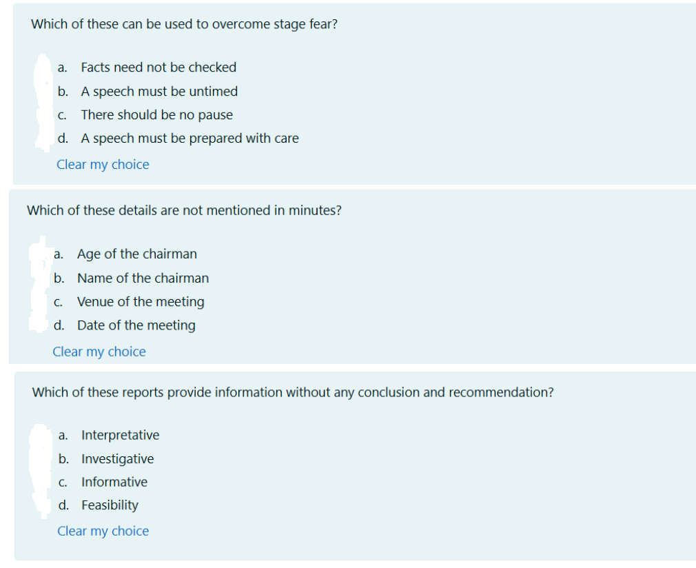 ####Subject = Technical Report Writing#### Which