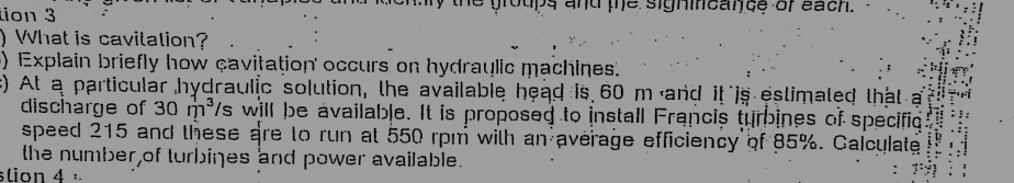 What is cavitalion? Explain briefly how