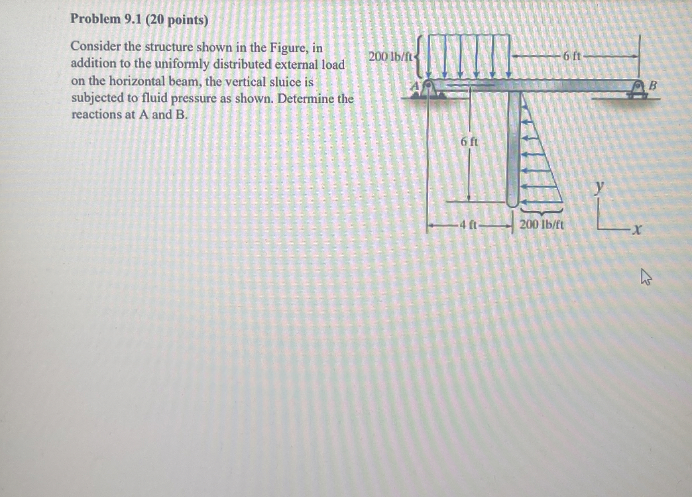 Problem 9 . 1 ( 2 0 points ) Consider the