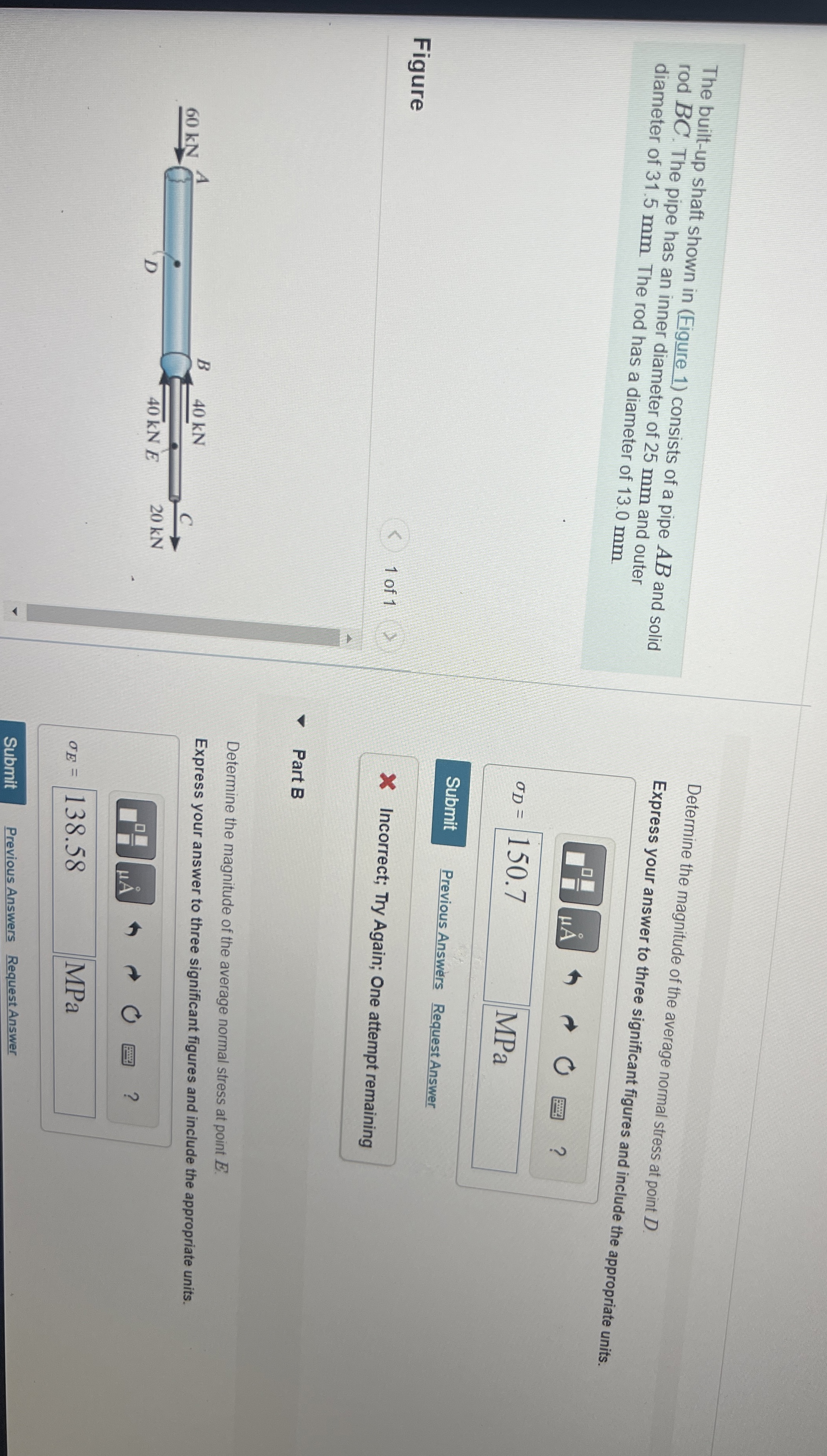 The built - up shaft shown in ( Figure 1 )