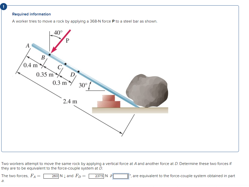! Required information A worker tries to move a
