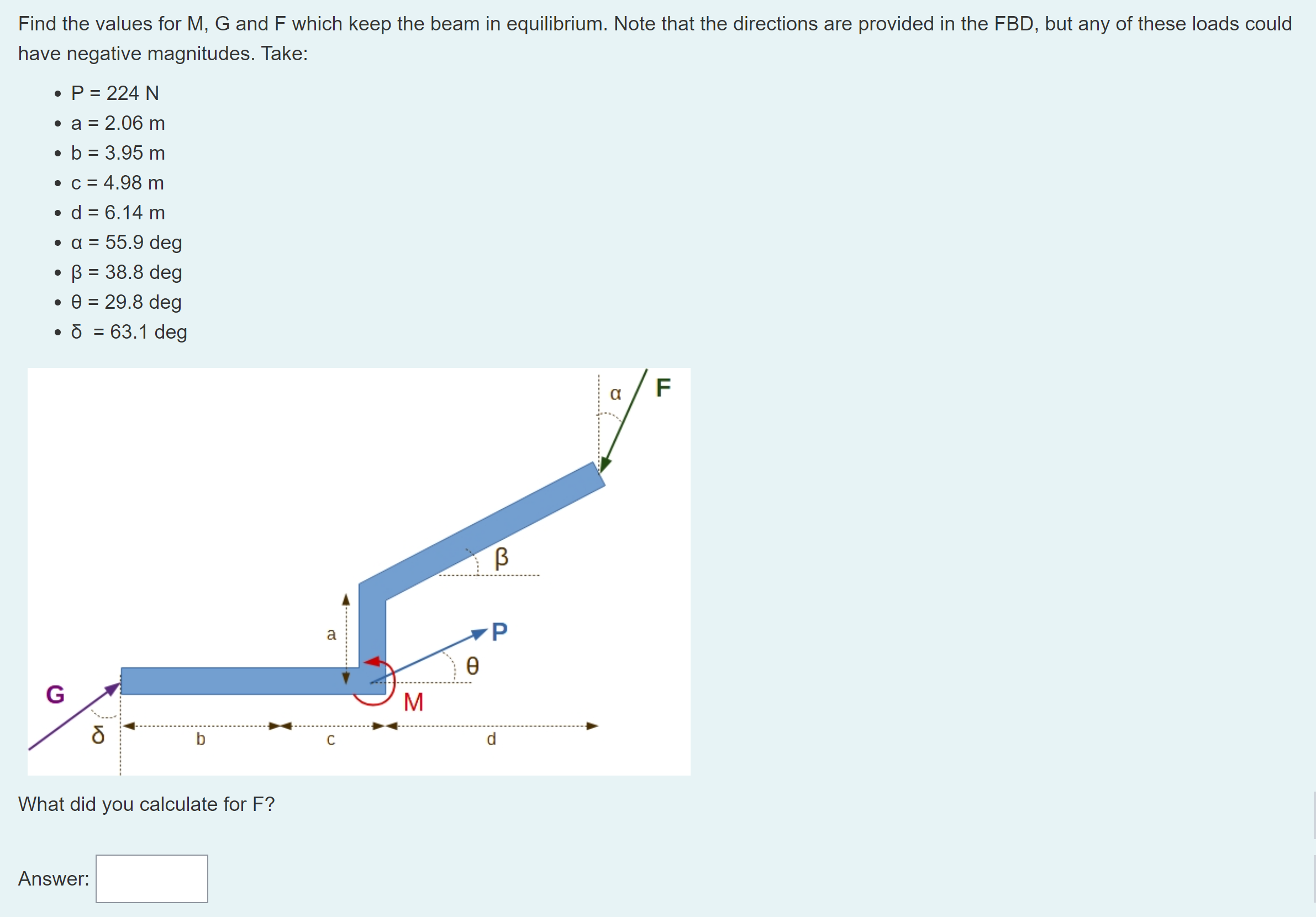 What did you calculate for G ? Answer: What did