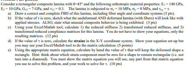 * * * * only part D and E only. dont calculate