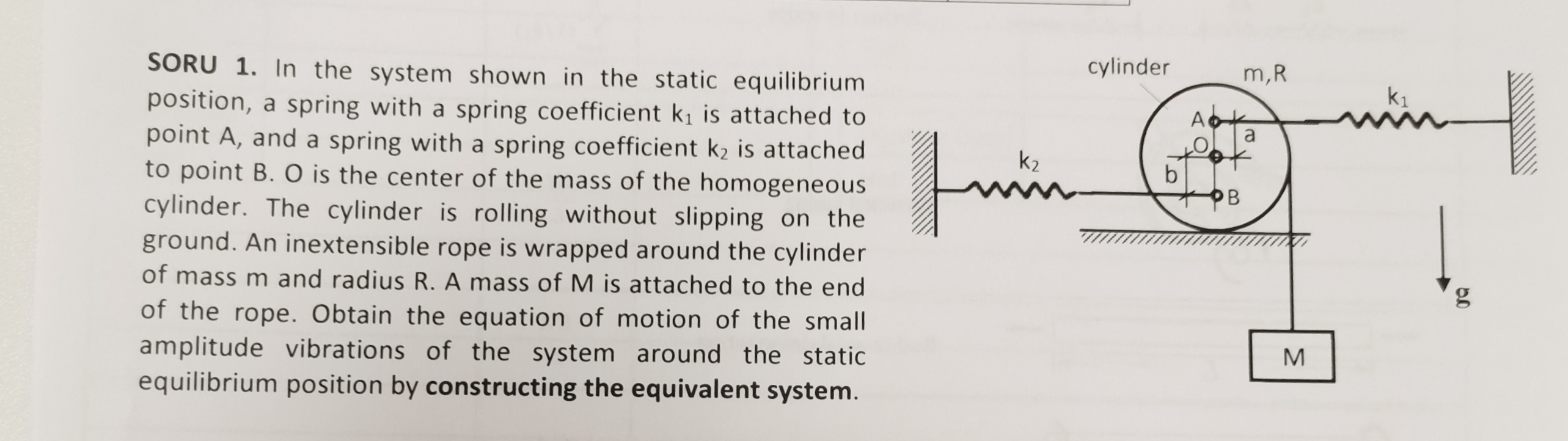 Solve fast . In the system shown in the static
