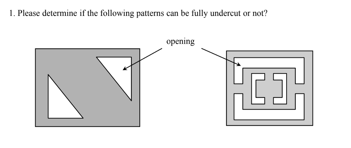 1 . Please determine if the following patterns