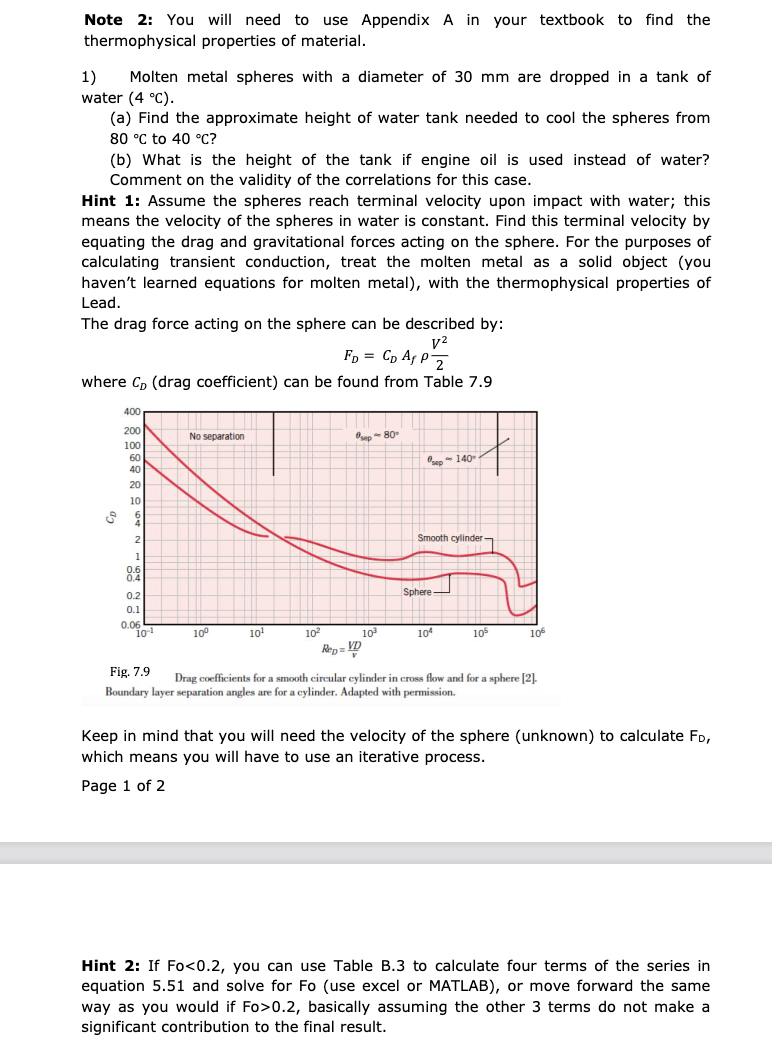 Note 2 : You will need to use Appendix A in your
