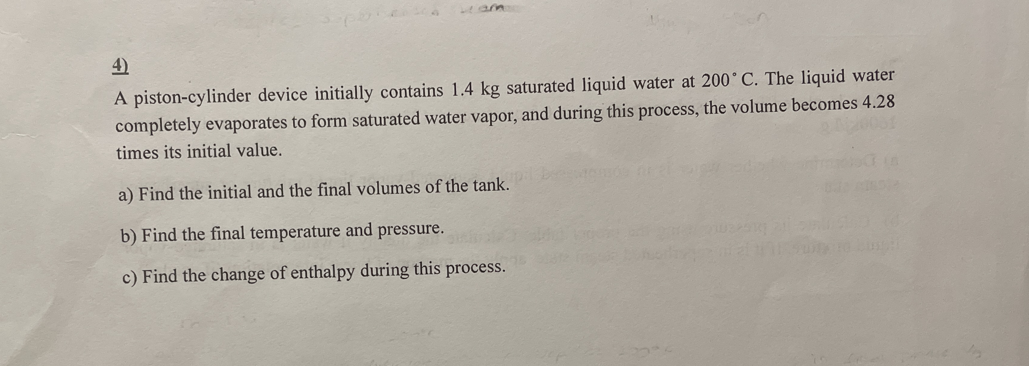 A piston - cylinder device initially contains 1 .