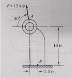 a sectin cut from an offset link has dimensions