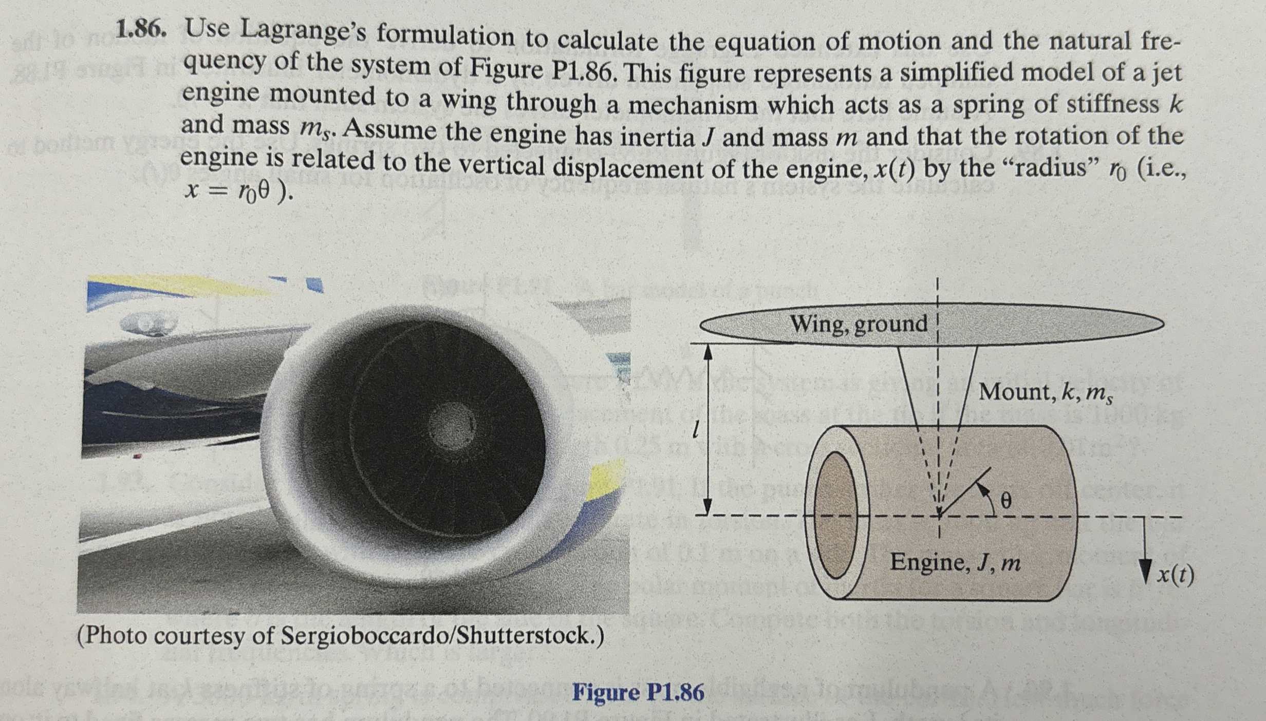 1 . 8 6 . Use Lagrange's formulation to calculate