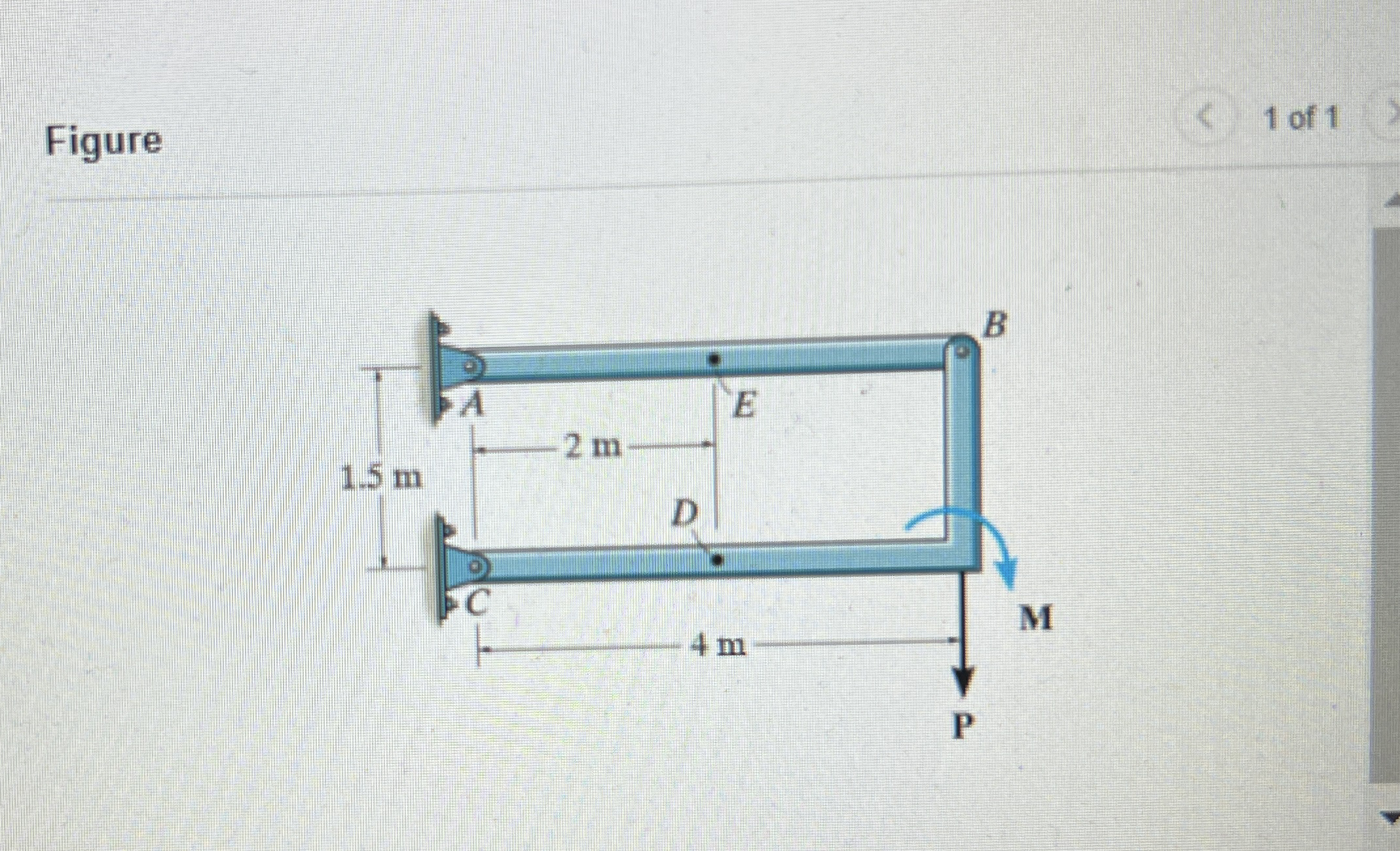 Consider the frame shown in ( Figure 1 ) .