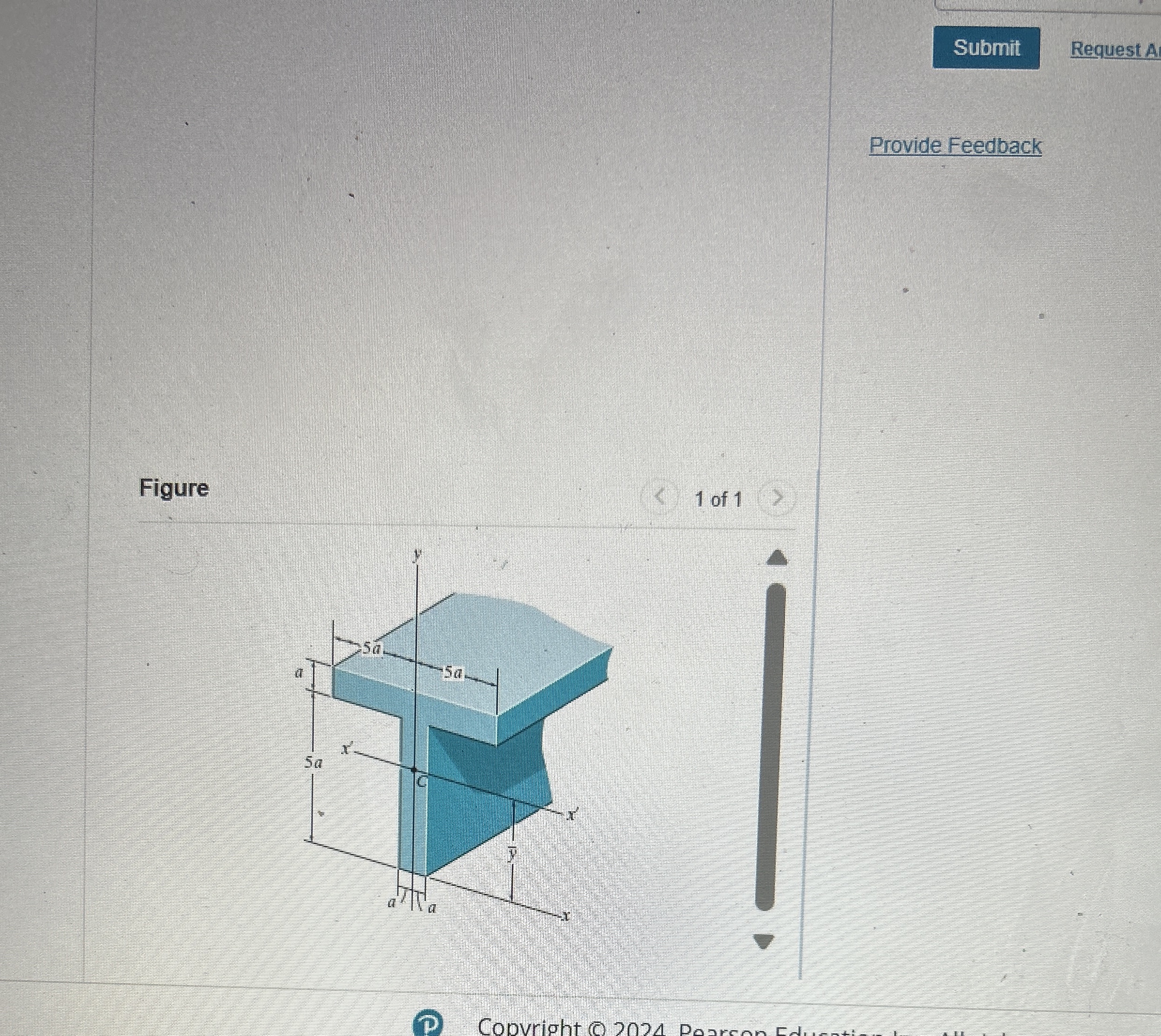 l n ( Figure 1 ) a = 6 0 m m Part A Determine ? b