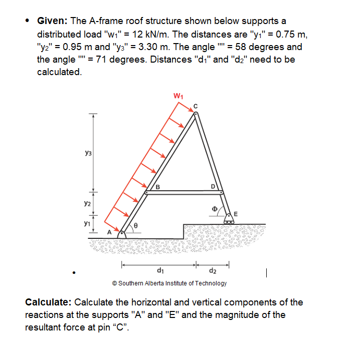 Calculate: Calculate the horizontal and vertical