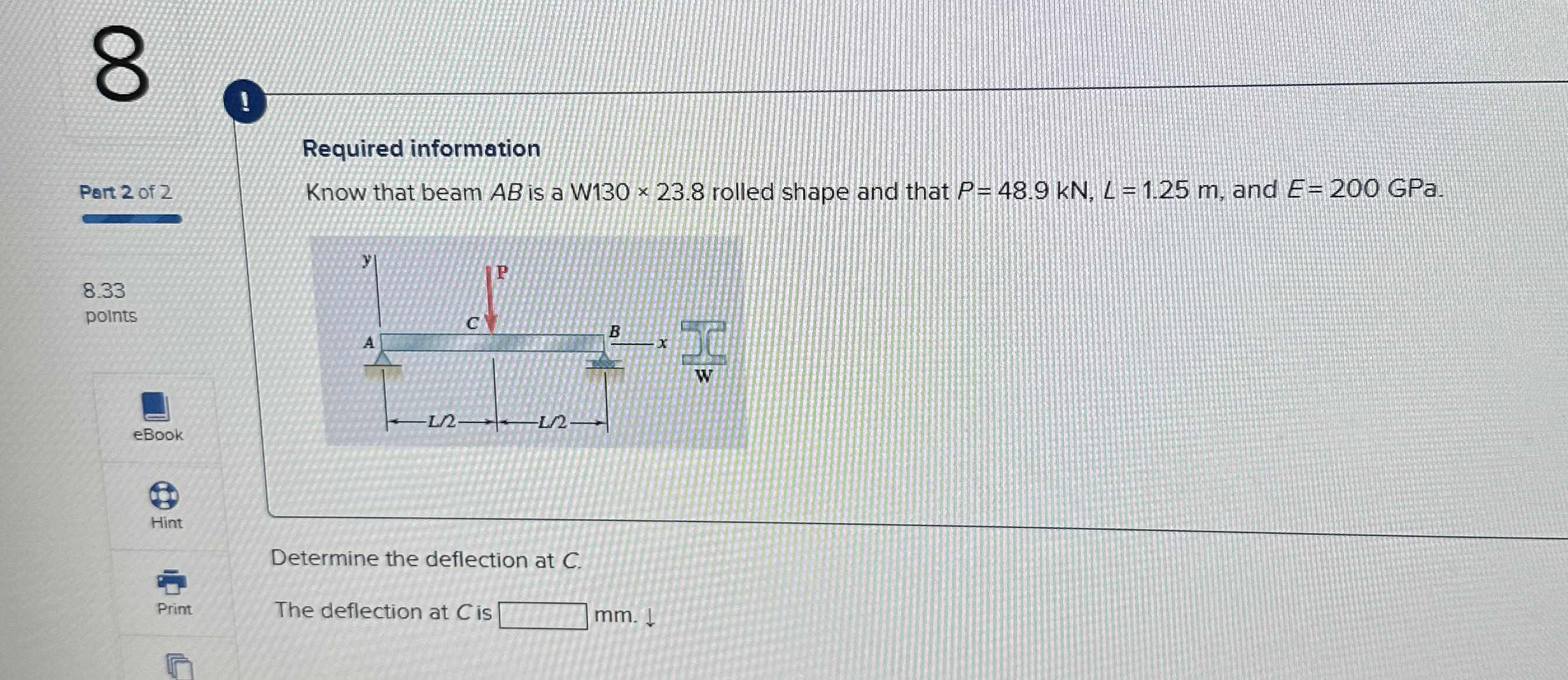! Part 2 of 2 Required information q , Know that