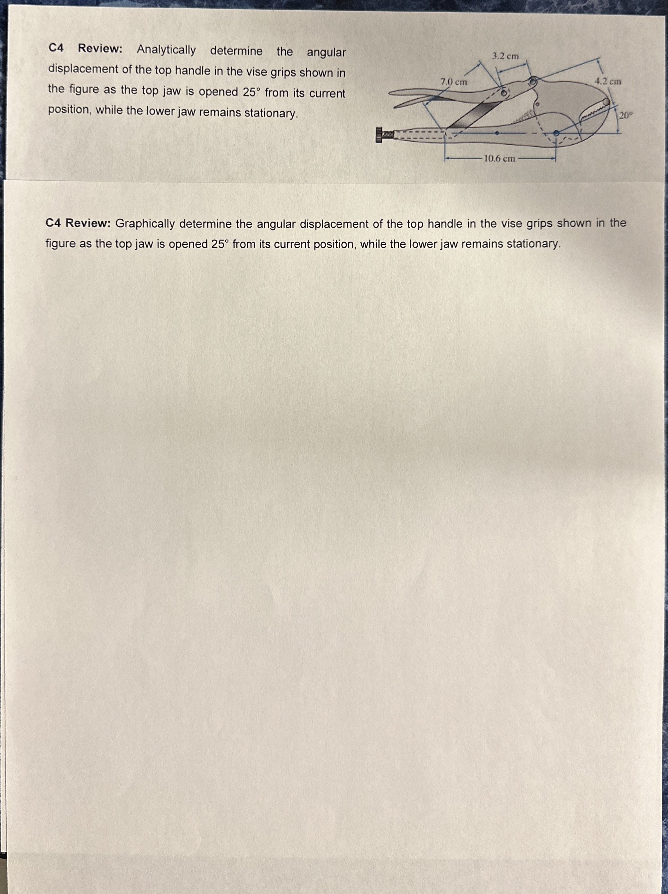 C 4 Review: Graphically determine the angular