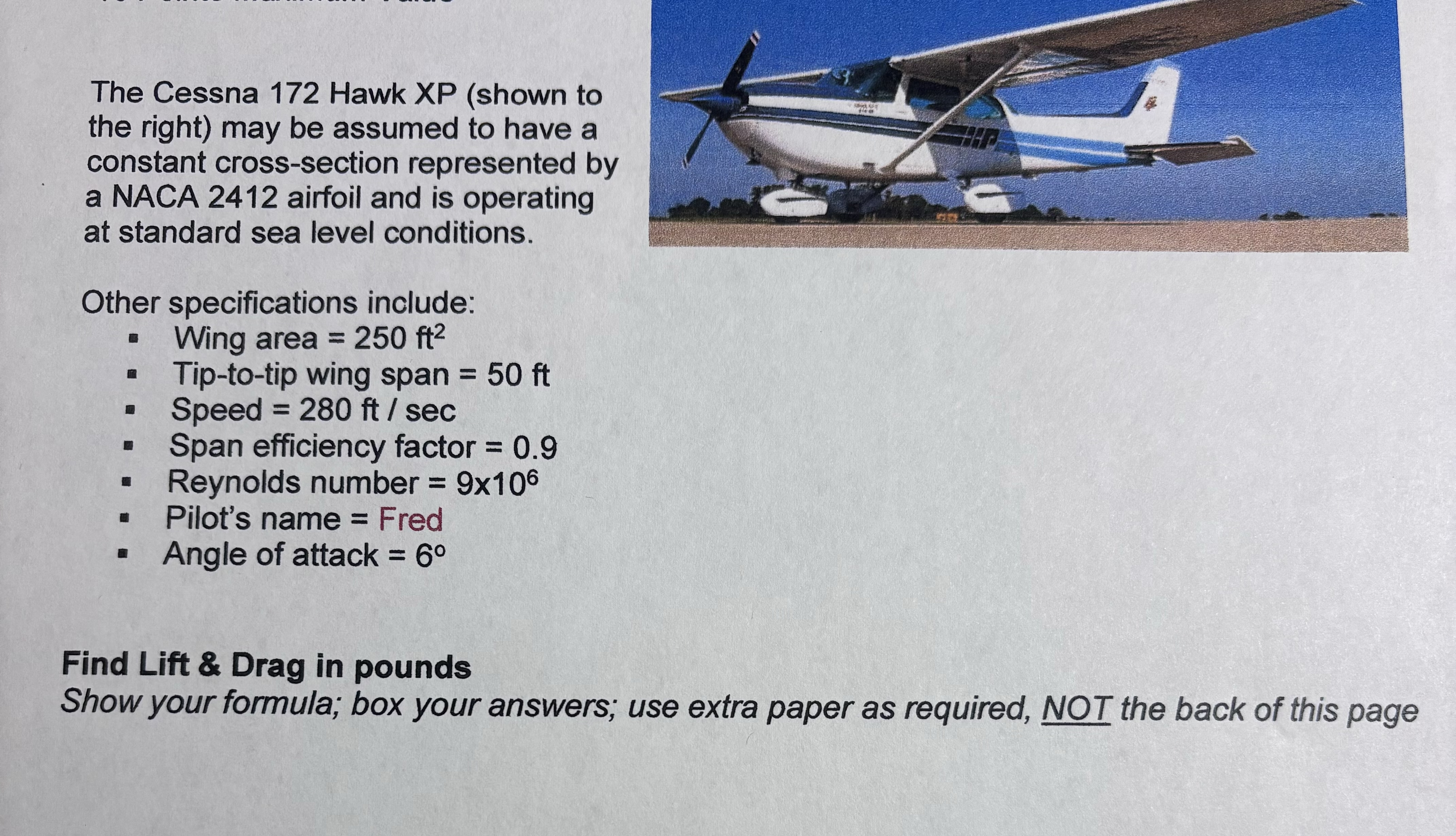 The Cessna 1 7 2 Hawk XP ( shown to the right )