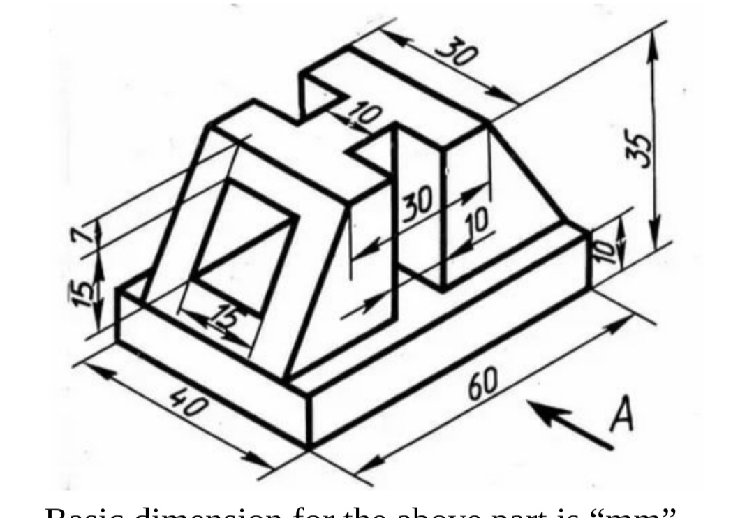 D * how to draw 3 d modeling of this step by step