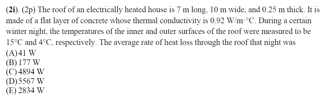 ( 2 i ) . ( 2 p ) The roof of an electrically