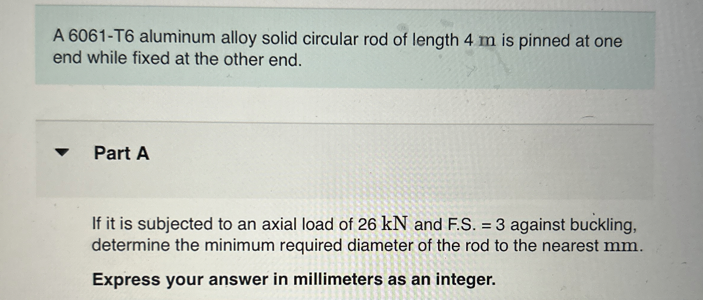 A 6 0 6 1 - T 6 aluminum alloy solid circular rod