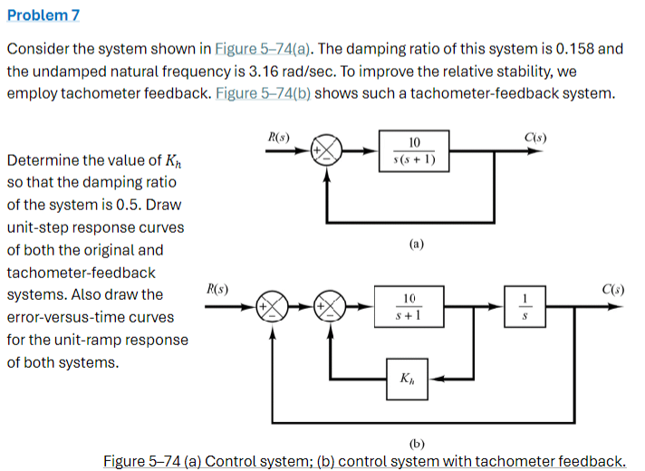 Problem 7 Consider the system shown in Figure 5 -