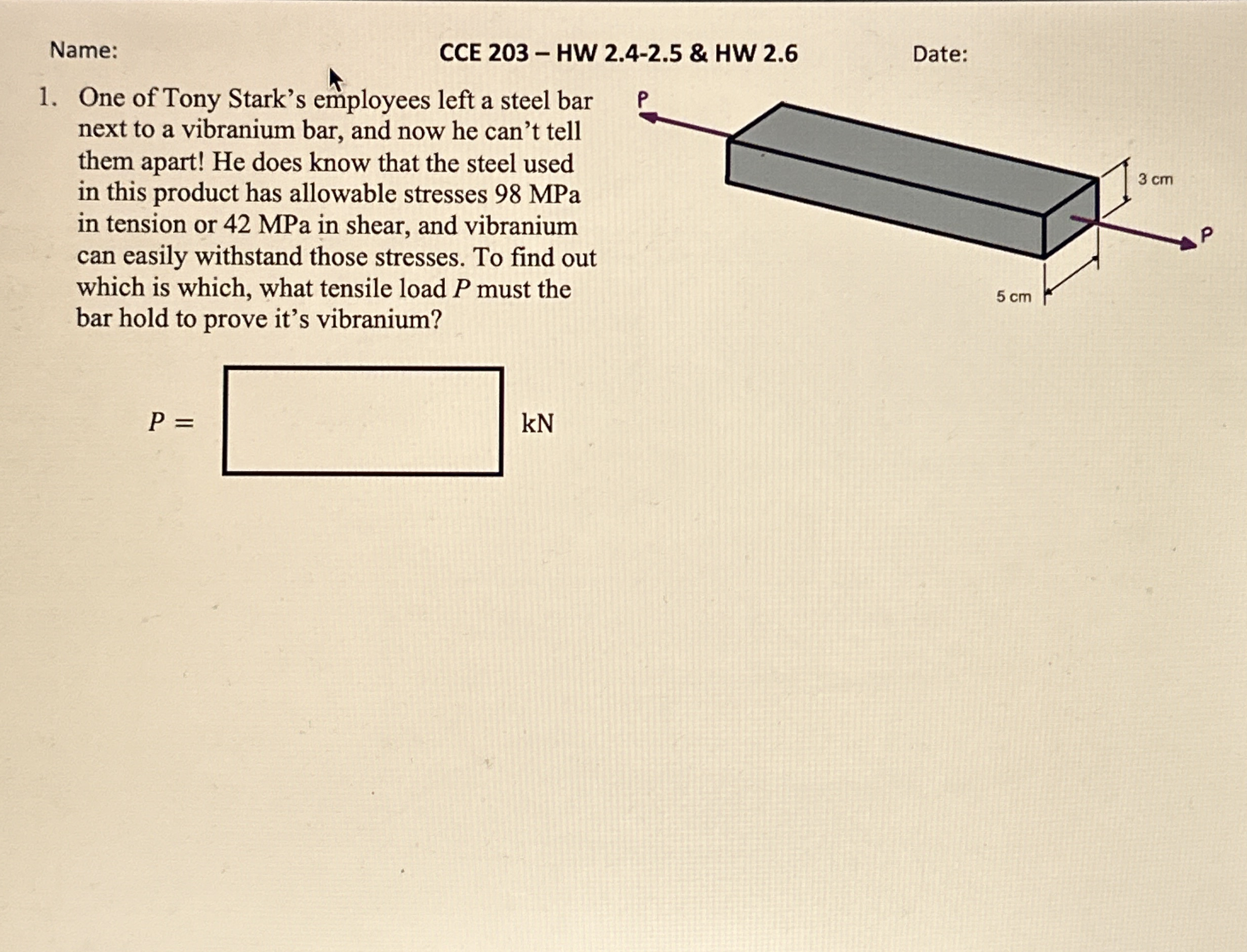Name: CCE 2 0 3 - HW 2 . 4 - 2 . 5 & HW 2 . 6