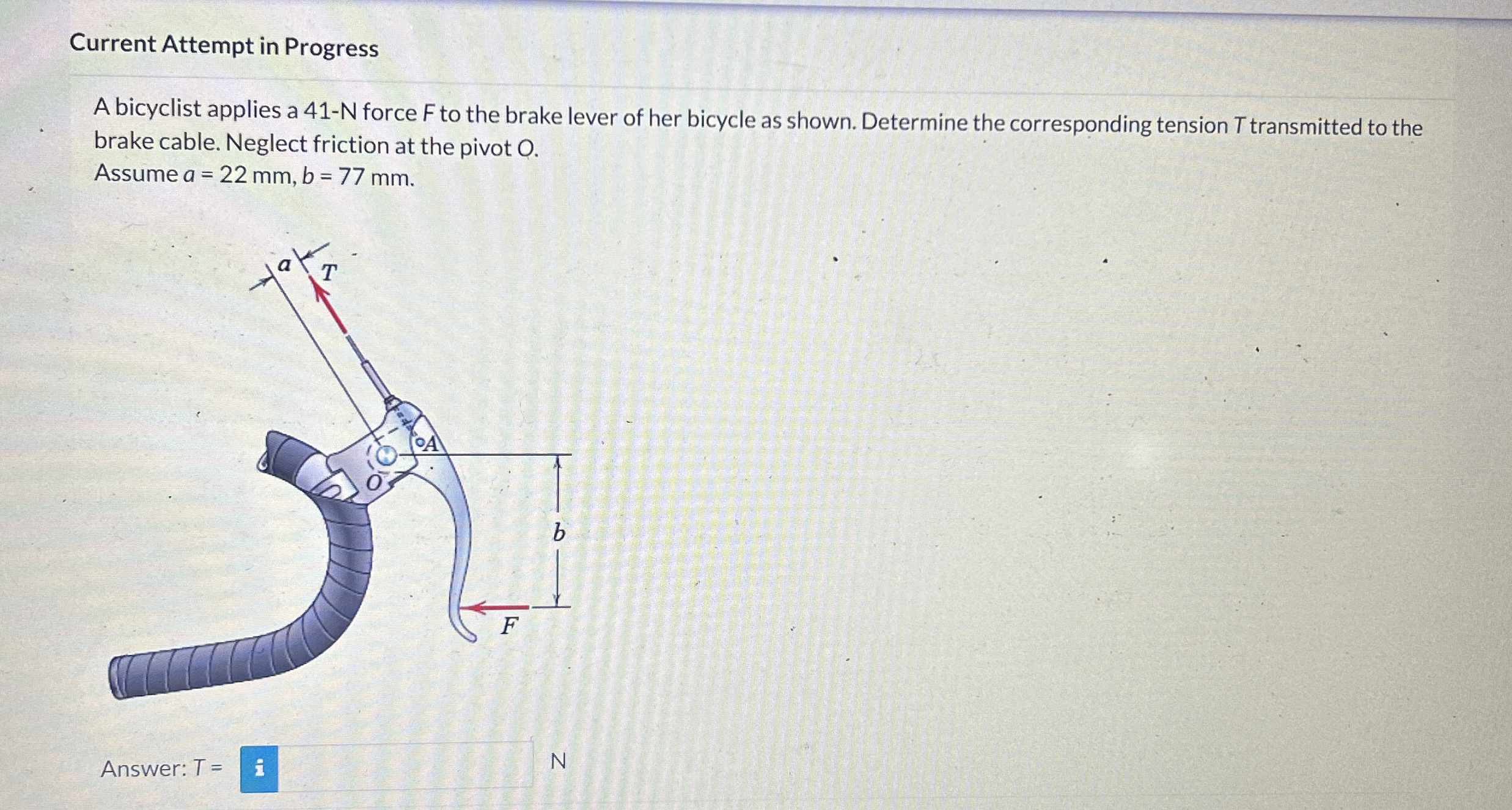 Current Attempt in Progress A bicyclist applies a