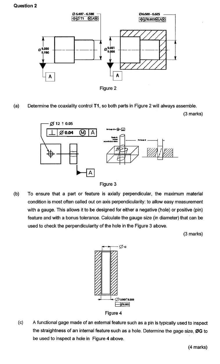 Quest ( a ) Determine the coaxiality control T 1