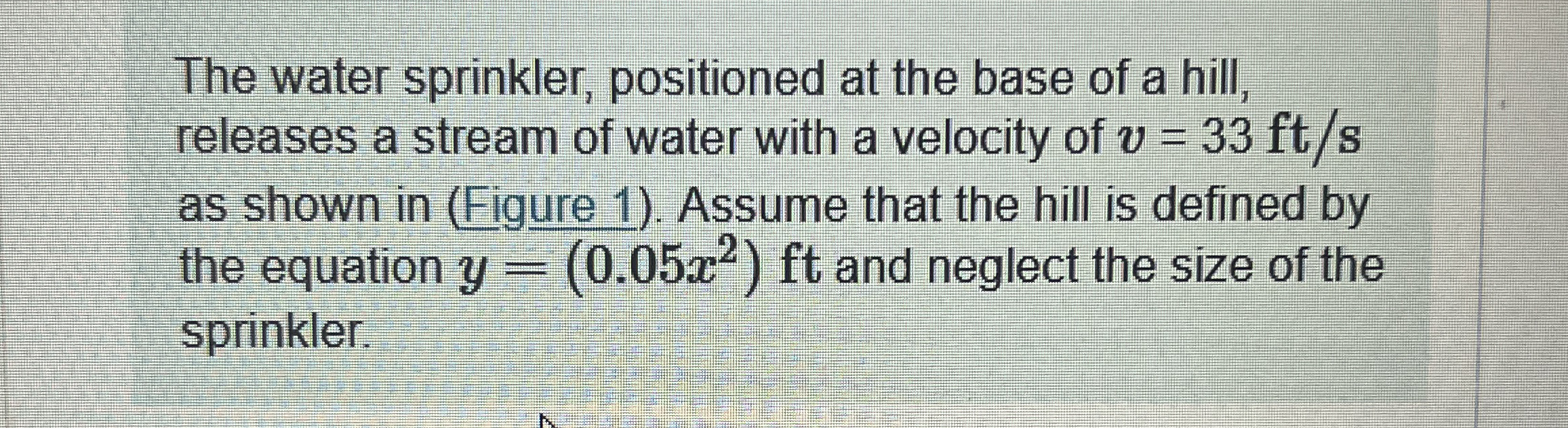 The water sprinkler, positioned at the base of a