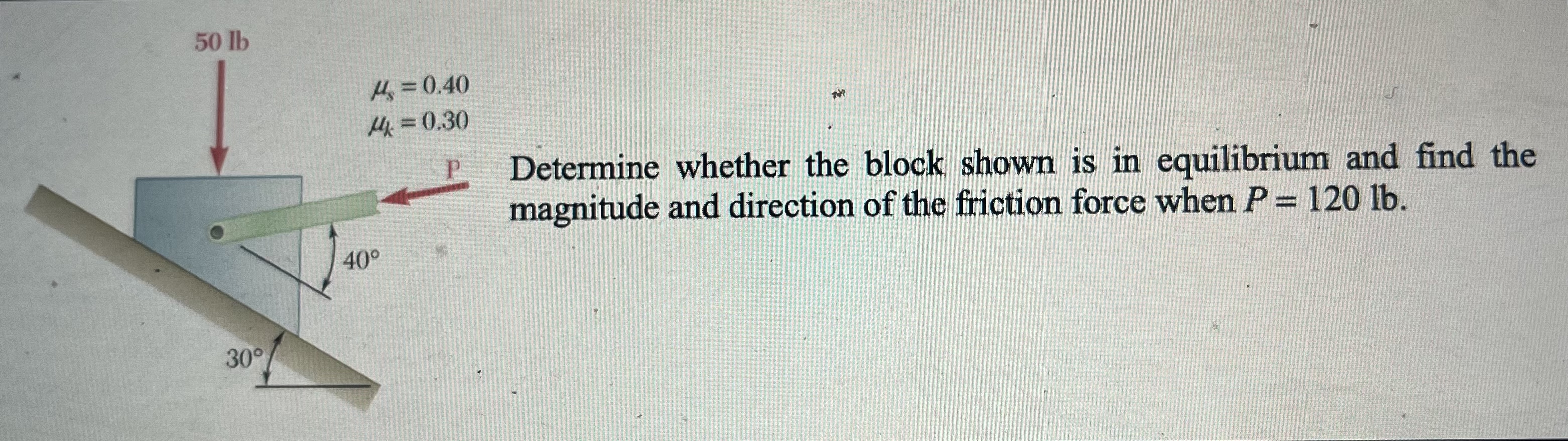 Determine whether the block shown is in