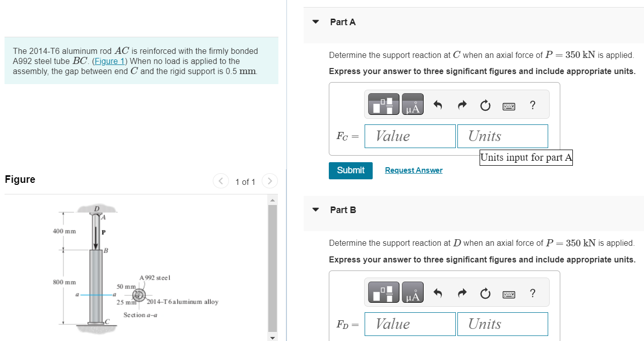 Part A The 2 0 1 4 - T 6 aluminum rod \ ( A C \ )