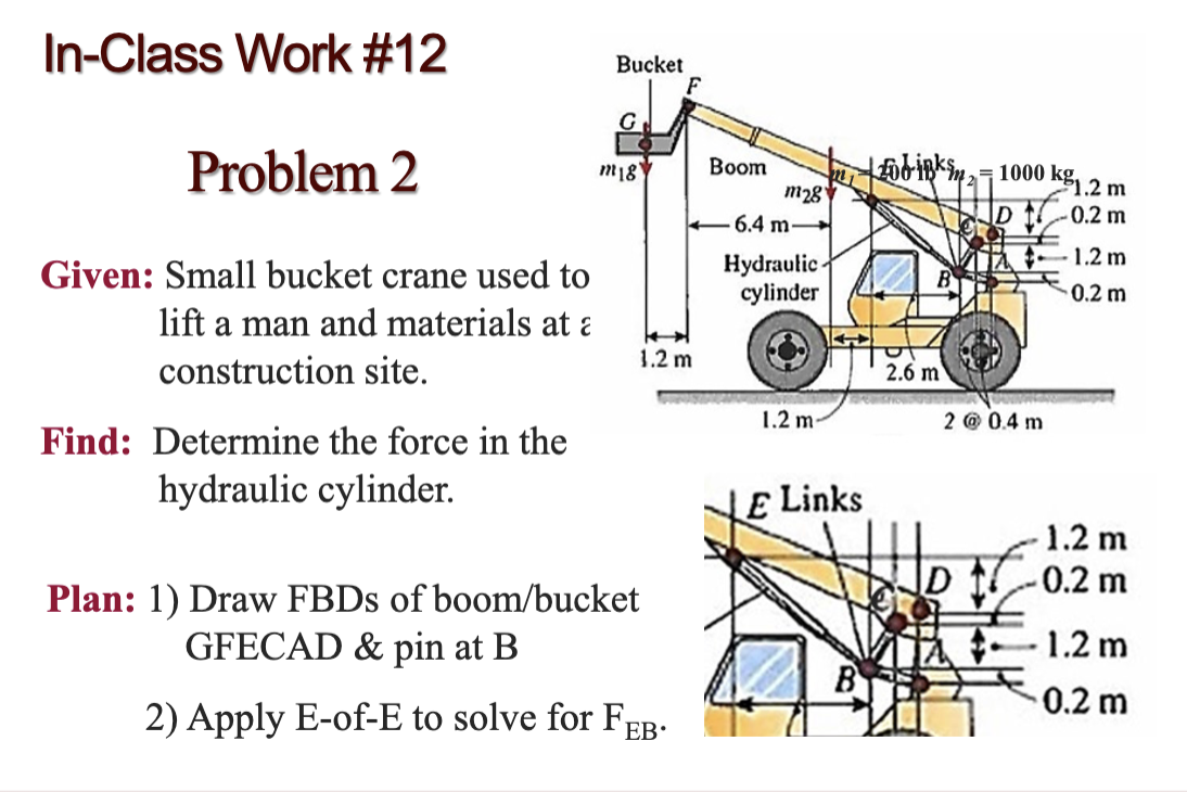 In - Class Work \ # 1 2 Problem 1 Given: The