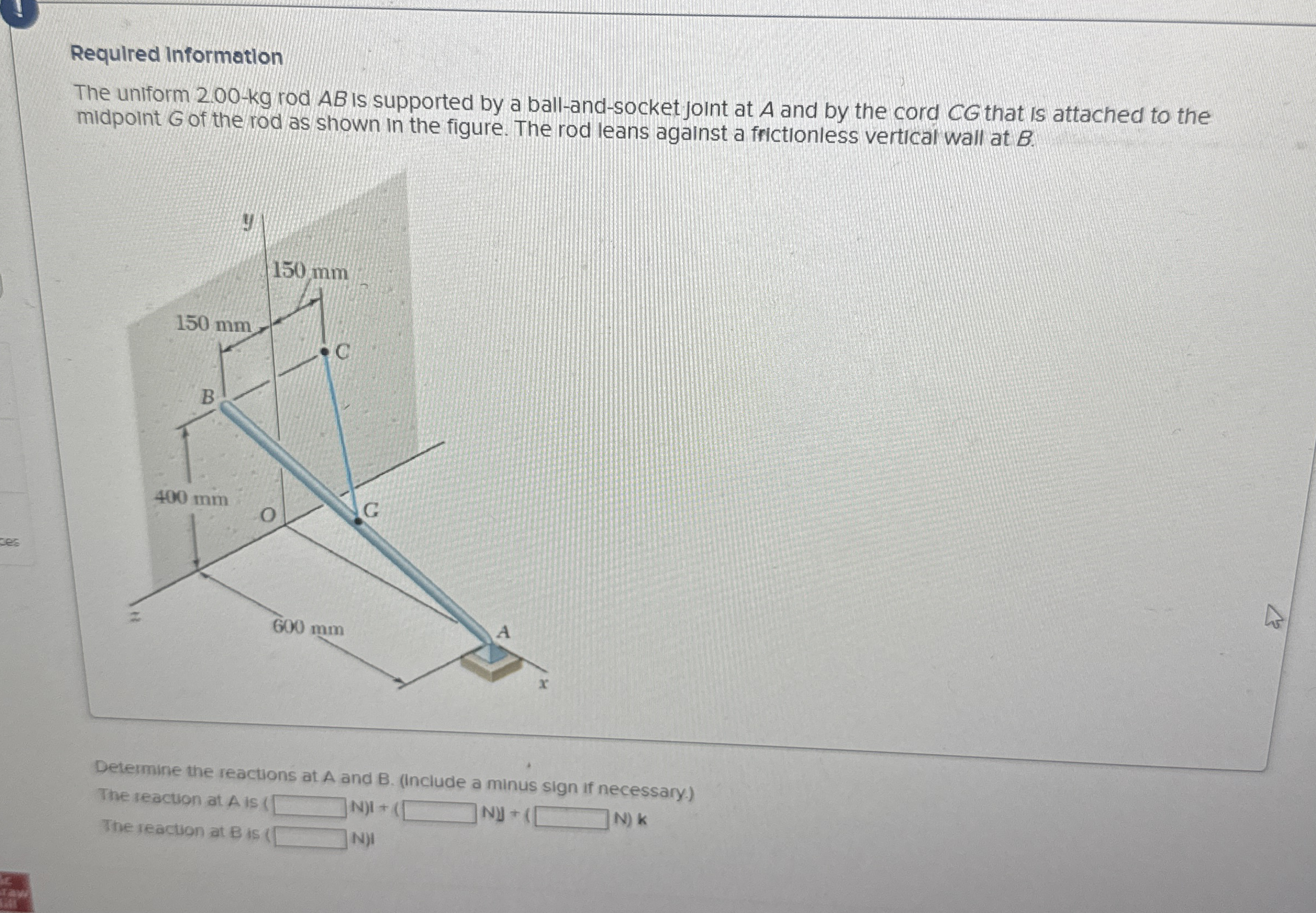 Required Information The uniform 2 . 0 0 - k g