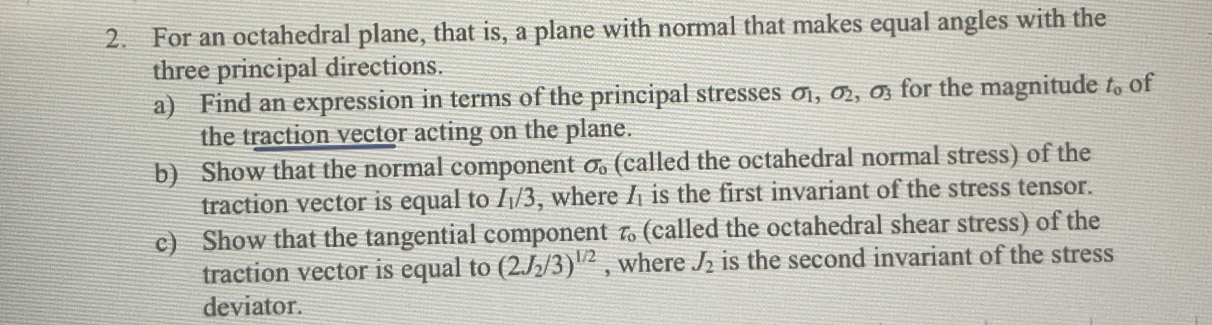 For an octahedral plane, that is , a plane with