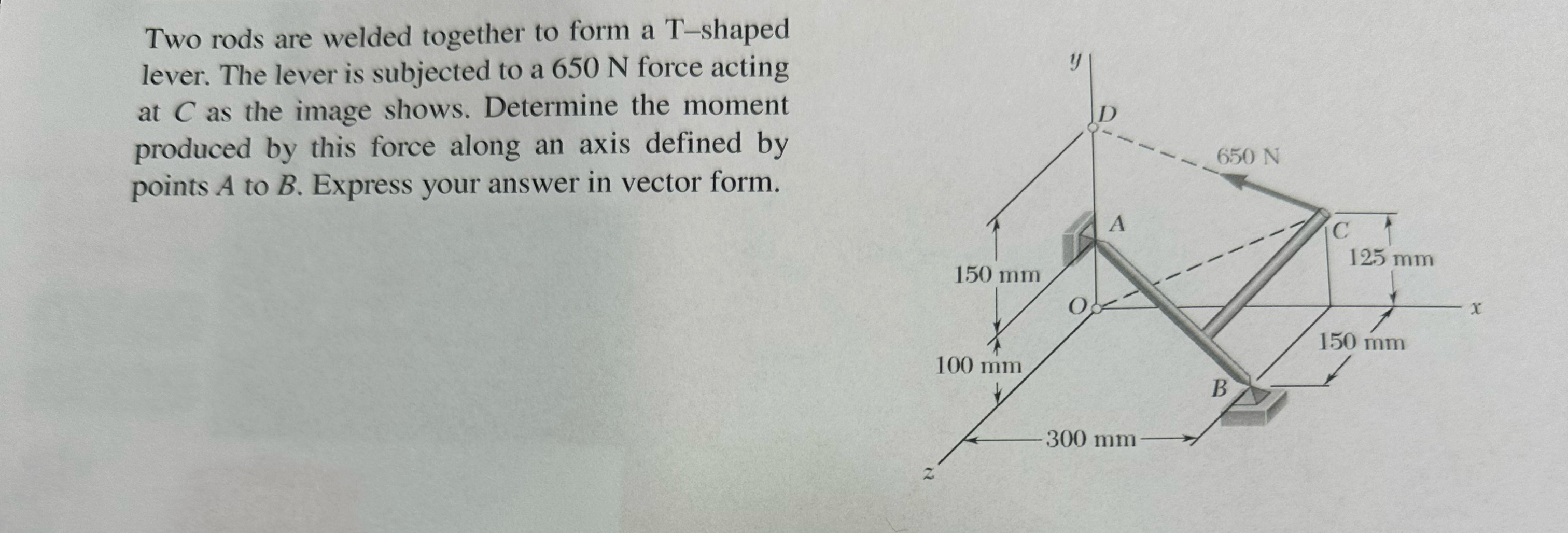 Two rods are welded together to form a T - shaped